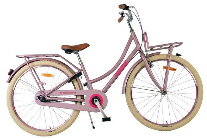 Volare_Excellent_26_inch_kinderfiets_mat_roze_N3_-_1-W1800 Volare Excellent Kinderfiets - Meisjes - 26 inch - Mat Roze - 3 versnellingen - Afbeelding 1